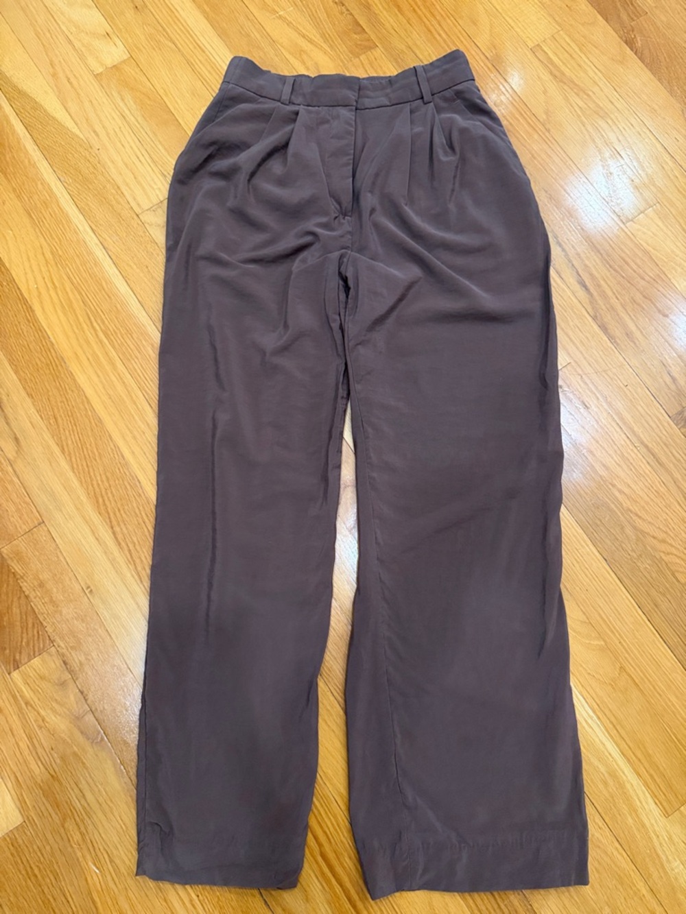 Abercrombie & Fitch Curve Love Sloane Tailored Pant in Brown